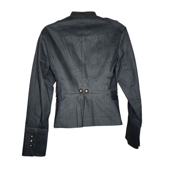 Boston Proper Army Style Jacket Womens Size 2 Military Green - Picture 4 of 7